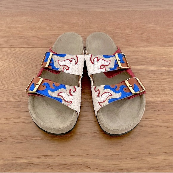 Isabel Marant Étoile Gail Appliquéd Leather Sandals 39 - Picture 2 of 8